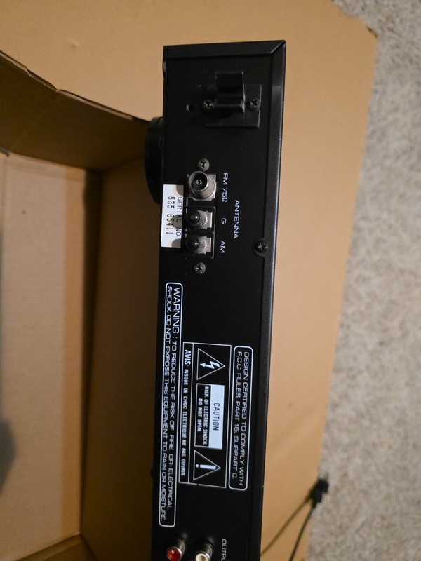 ROTEL RT-940AX AM/FM Receiver Tuner NO REMOTE Black Stereo Pre-owned gallery