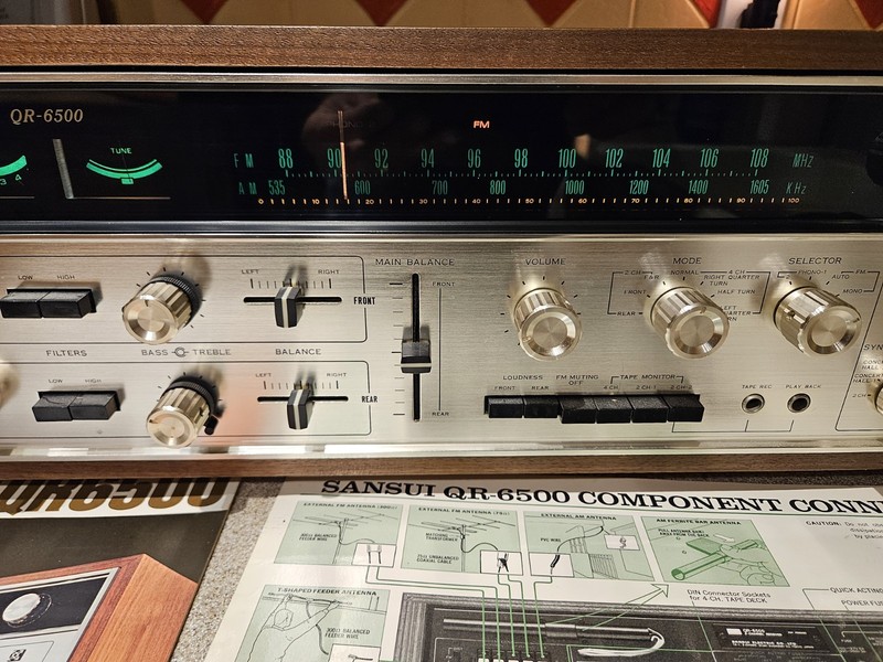 🔥 Sansui QR 6500- 4/2 channel quad stereo. NEAR MINT CONDITION!! LOCAL PICK-UP gallery