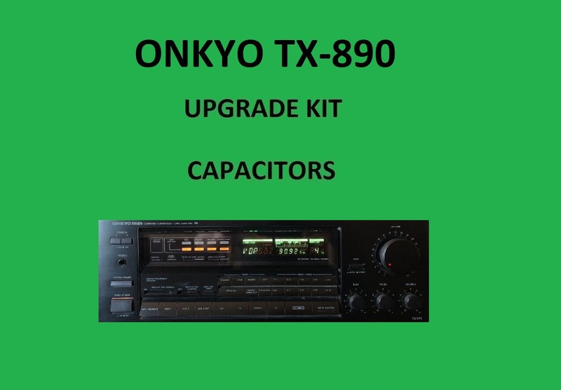Stereo Receiver ONKYO TX-890 Repair KIT - all capacitors