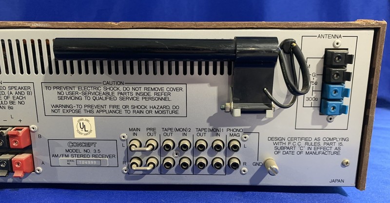 Vintage Concept 3.5 AM/FM Stereo Receiver **See Description** gallery