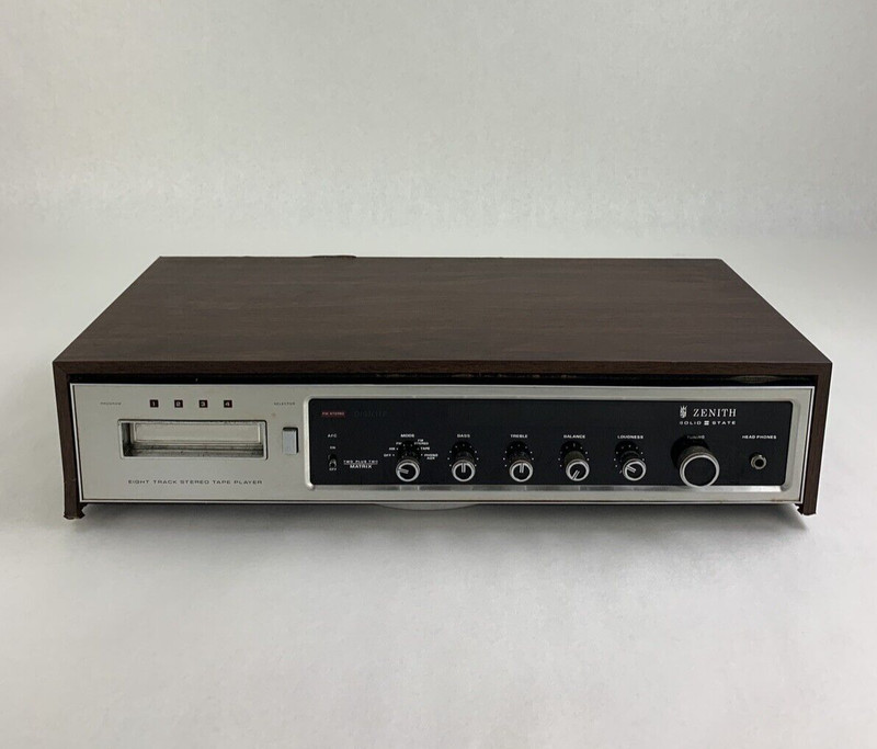 Zenith F680W Stereo 8 Eight Track Player Digilite Receiver For Parts and Repair gallery