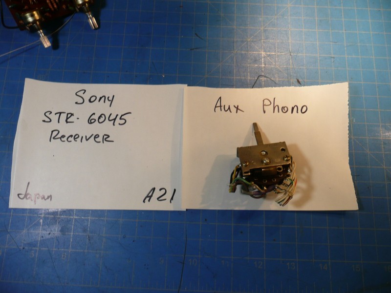 Vintage Sony STR-6045 Receiver Replacement Parts Aux Phono Switch # 514-799-11