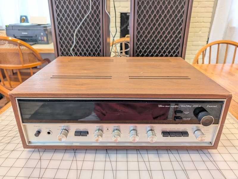 Vtg Sansui 2000A Solid State Stereo Tuner Amplifier Works But Some Issues READ gallery