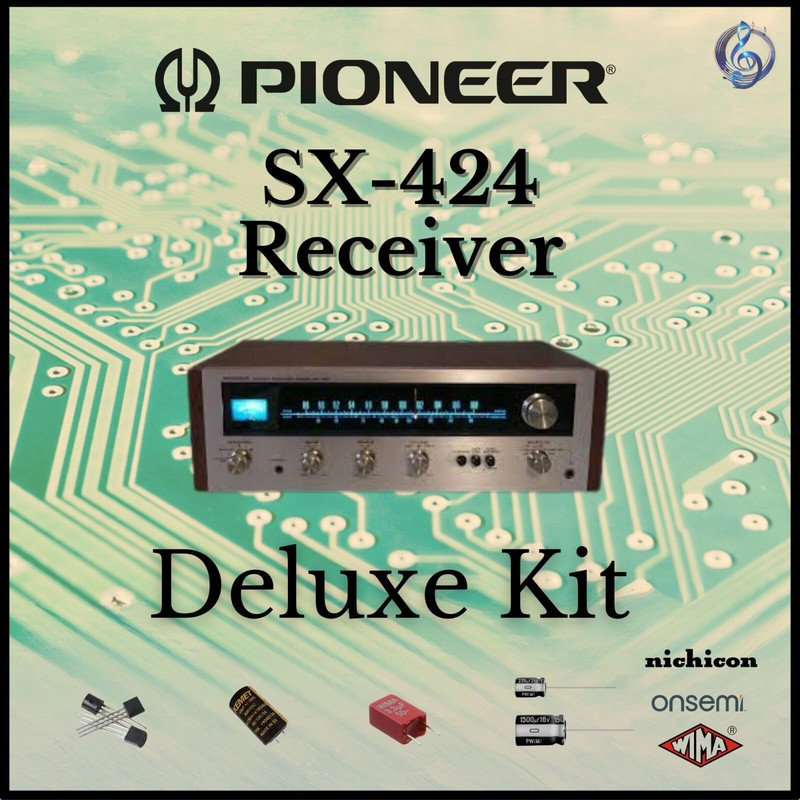 Pioneer SX-424 Receiver Deluxe Upgrade Kit Genuine Parts Restoration