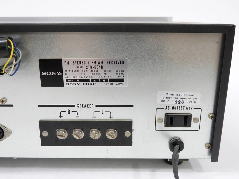 Sony STR-6040 Vintage Silver Face Stereo Receiver (works well, needs lamps) gallery