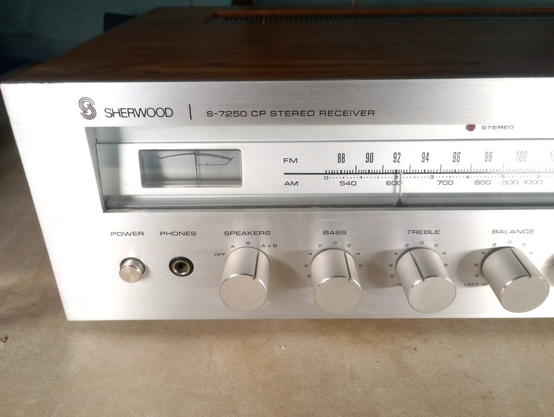 VINTAGE SHERWOOD S-7250-CP RECEIVER WORKS GREAT!! MADE IN KOREA VIDEO gallery