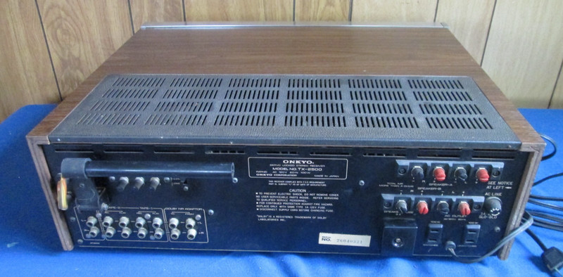 Vintage Onkyo TX-2500 Servo Locked AM FM 100 Watt Stereo Receiver for repair gallery