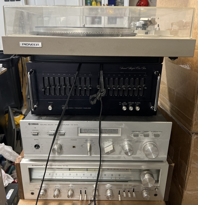 Vintage Pioneer SX-750, Yamaha CA-410, ADC, Pioneer PL-518 Lot