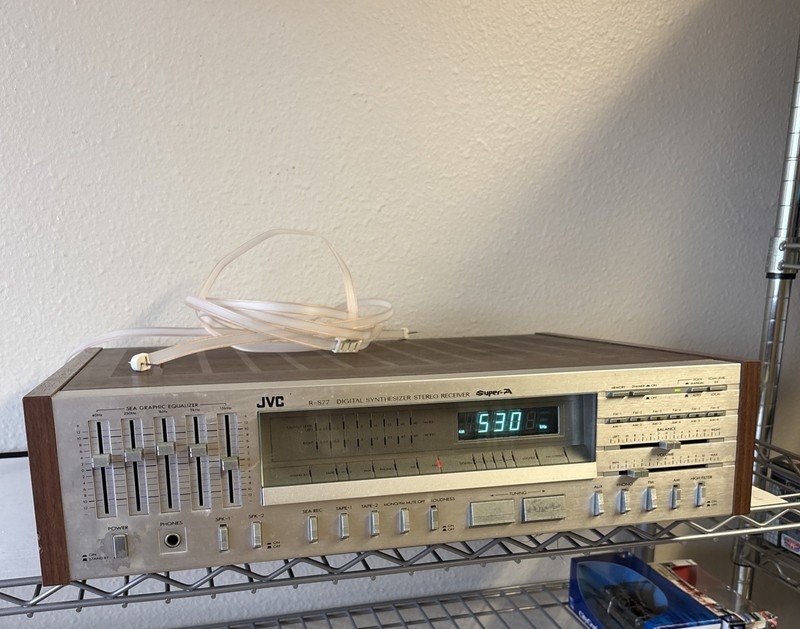 Vintage JVC R-S77 Stereo Receiver w/ Digital Synthesizer And Original Manual!