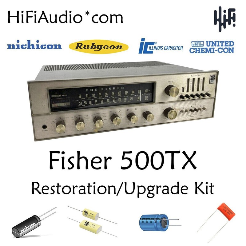 Fisher 500-TX restoration recap repair service rebuild kit fix filter capacitor
