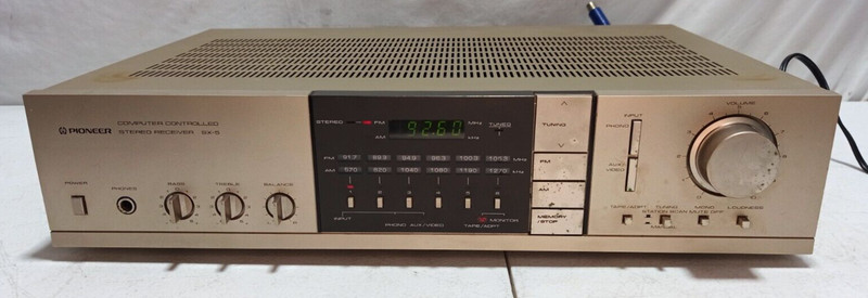 Vintage Pioneer SX-5 Computer Controlled AM FM Stereo Receiver – Silver Face