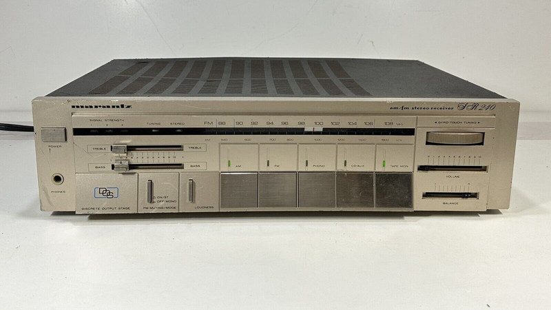 Vintage 1984 Marantz SR240 ~ AM/FM Stereo Receiver ~ 25WPC into 8Ω (Stereo)