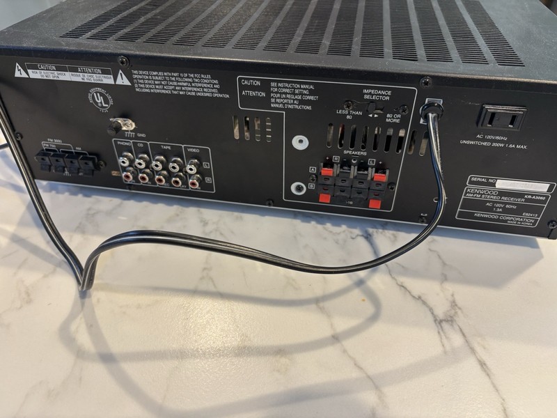 Vintage Kenwood KR-A3060 Stereo Receiver Tested Clean Working gallery