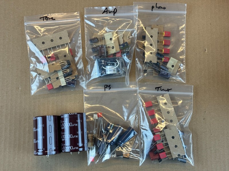 Marantz 2252 Complete Rebuild Kit High-Quality Receiver Recap Caps Transistors