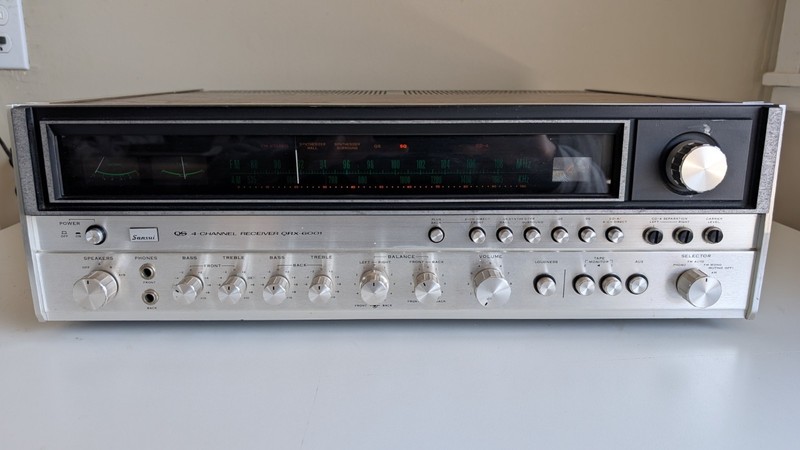Sansui QRX-6001 4-CHANNEL Stereo Receiver – Tested – For Parts Or Repair – READ