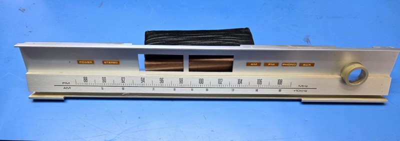 Pioneer SX-750 tuning display – Aluminum with light covers