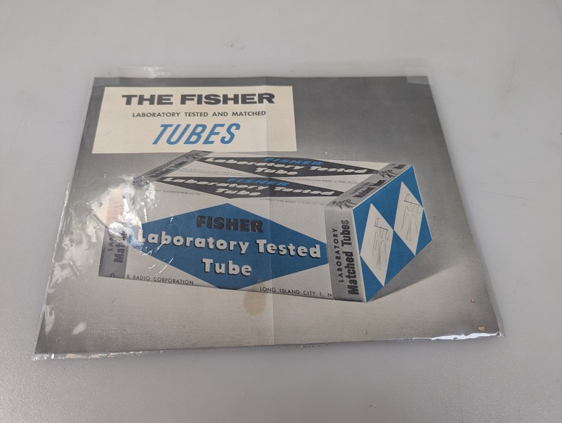 The FISHER Laboratory tested and Matched Manual