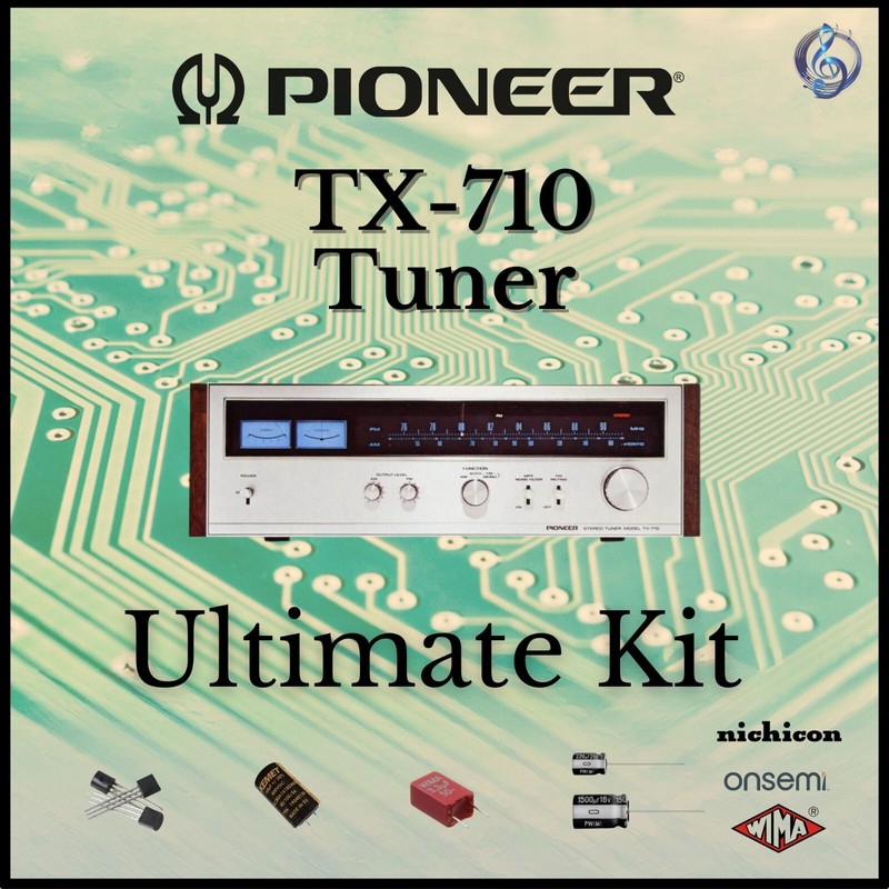 Pioneer TX-710 Tuner Ultimate Upgrade Kit Genuine Parts Restoration