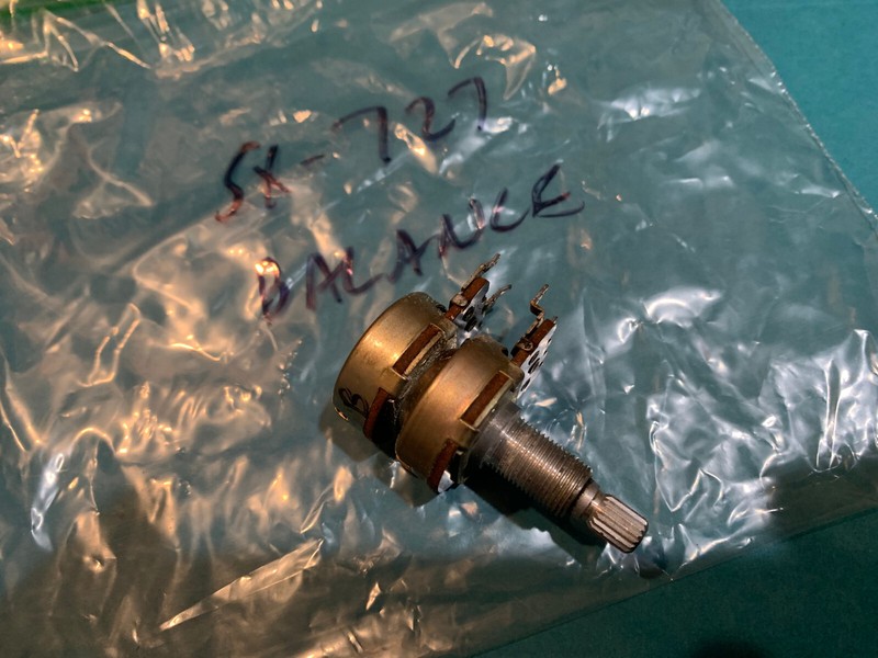 Pioneer SX-727 Stereo Receiver Parting Out Balance Potentiometer