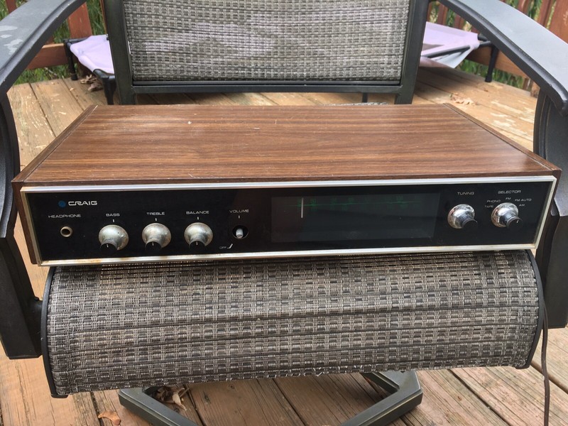 Vintage Craig ( Sanyo ) 1505 AM FM Stereo Receiver Amplifier Home Audio