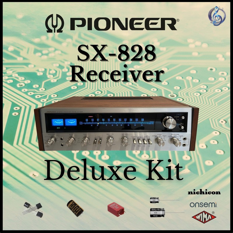 Pioneer SX-828 Receiver Deluxe Upgrade Kit Genuine Parts Restoration