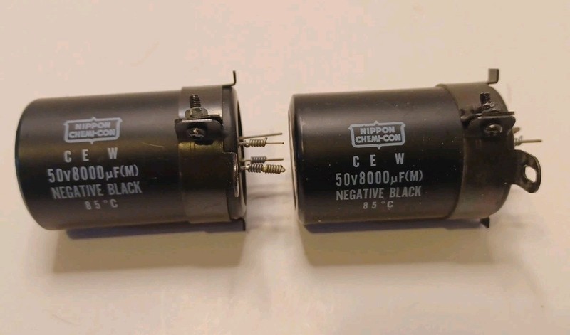 Pioneer SX-650 Stereo Receiver 50v 8000uF (2) Filter Capacitors