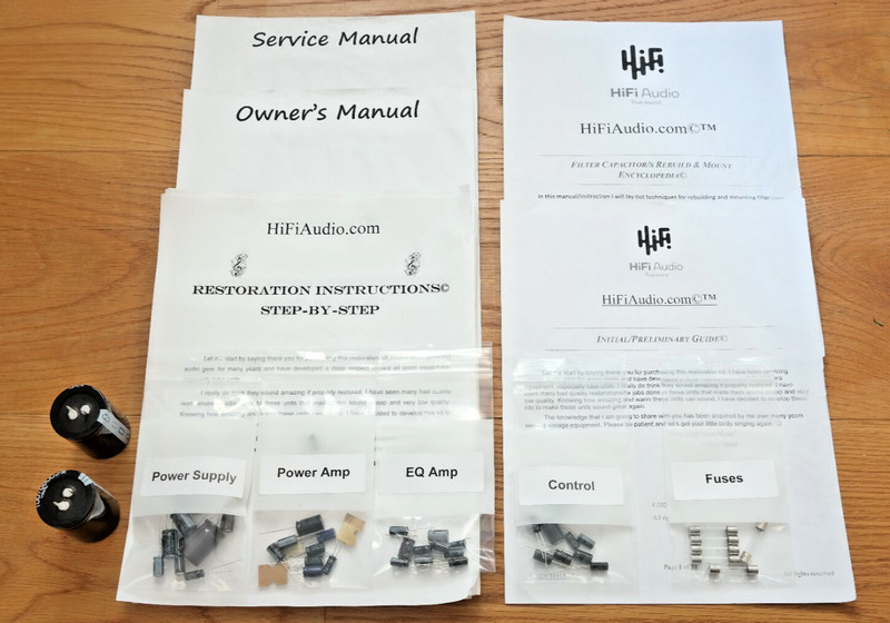 Pioneer SX-535 rebuild restoration recap service kit fix repair filter capacitor gallery