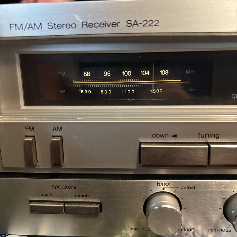 Technics SA-222 Quartz Digital AM/FM Stereo Receiver Synthesizer Repair/parts