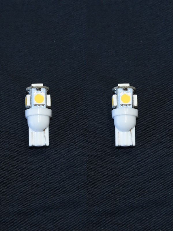 2 Warm White 8V Wedge Lamp LED Light Bulbs for Pioneer Project One Receivers