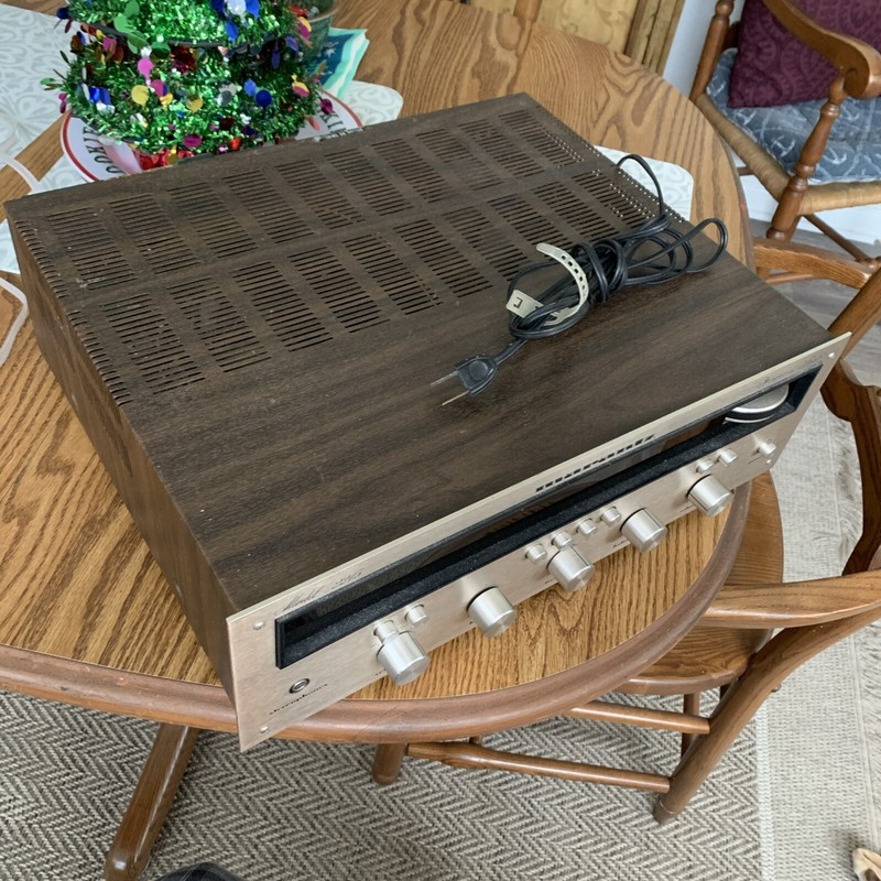 MARANTZ 2215 CHAMPAGNE ENGRAVED FACEPLATE . #622 on assembly Line. gallery