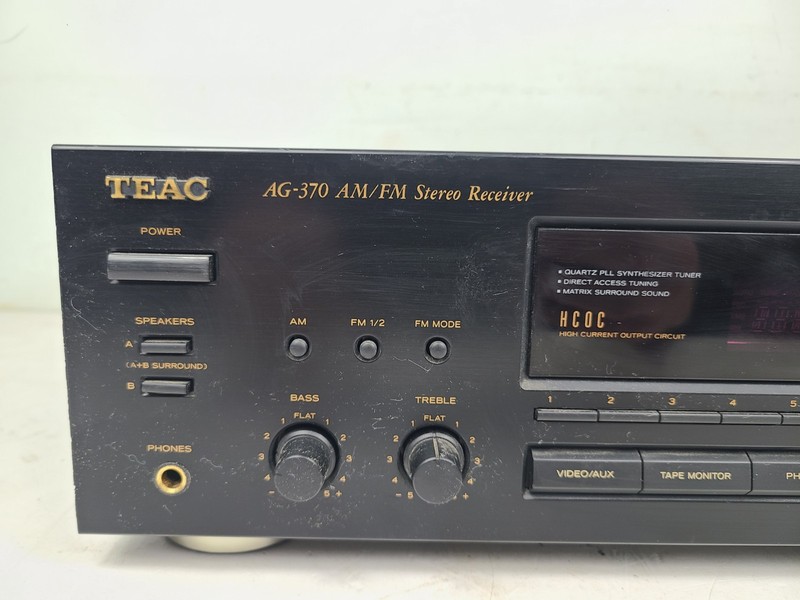 Teac AG-370 AM/FM Phono Stereo Receiver Solid-State (TESTED) gallery