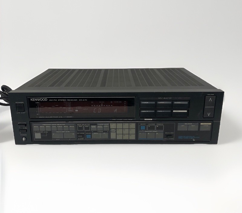 Vintage Kenwood KR-A70 2 Ch AM FM Stereo Receiver Equalizer – Sound Great!