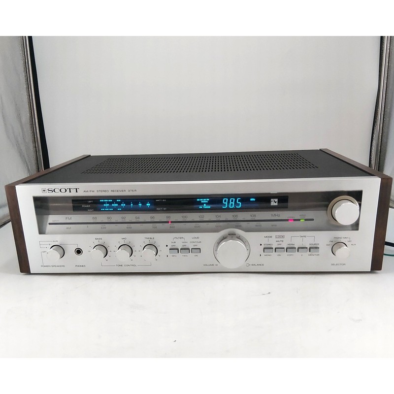 H. H. Scott Model 375R Stereo Receiver - Clean Silver Face Vintage Classic!