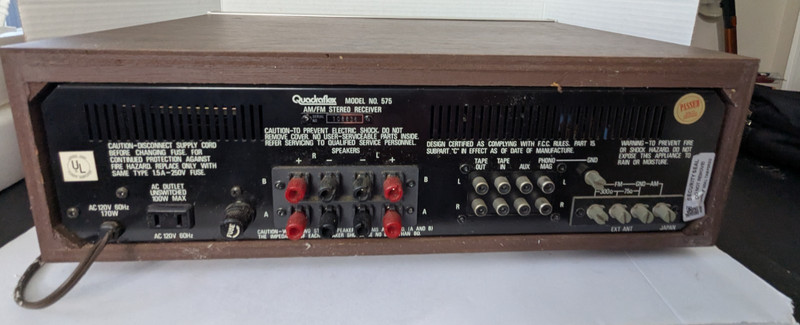 Vintage Quadraflex 575 AM FM Stereo Receiver Japan Amp Amplifier Tuner gallery