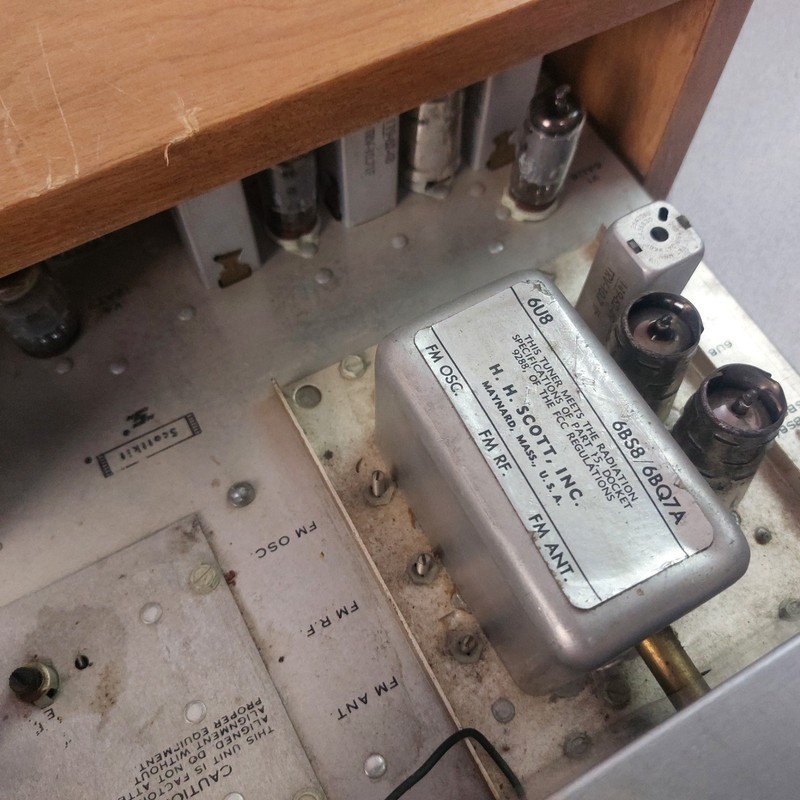 Scott Stereomaster LT-110 Kit FM Multiplex Stereo Wood Casing Powers Up PARTS gallery