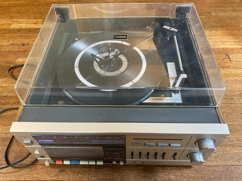 Fisher Audio Component System MC-720 1980s 80s Vintage MC 720 Vinyl turntable