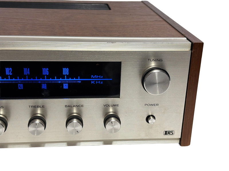Realistic STA-75 Vintage AM/FM Stereo Receiver Walnut Case Blue Dial Lights Serv gallery