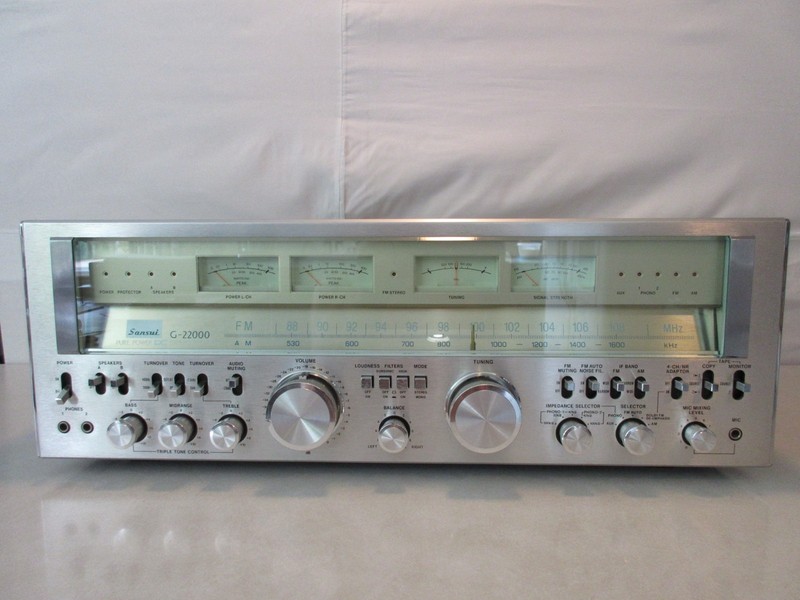 Sansui G-22000 Receiver + Two Floor Speakers - One Owner - Fully Functional gallery