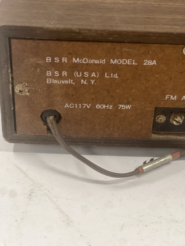 Vintage BSR MCDONALD 8 Track Strereo Receiver System McDonald 28A Parts/repairs gallery