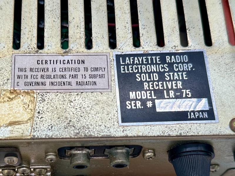 Vintage Lafayette LR-75 Solid State Stereo Receiver - Tested gallery