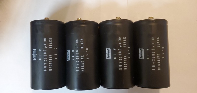 Pioneer SX-1250 filter capacitors working used caps 22000uF/80V