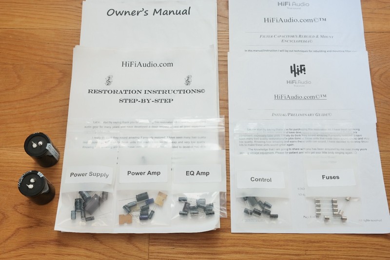 Pioneer SX-535 rebuild restoration recap service kit fix repair filter capacitor gallery