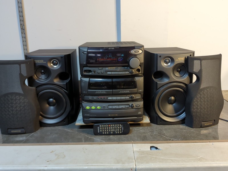 Vintage Kenwood XD-500 Stereo System| 3 Compact Disc Changer| 2 Cassette Decks|