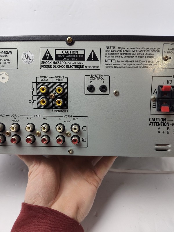 Vintage 90s Sansui R-950AV AM/FM Stereo Receiver POWERS ON-FUNCTIONS UNTESTED gallery
