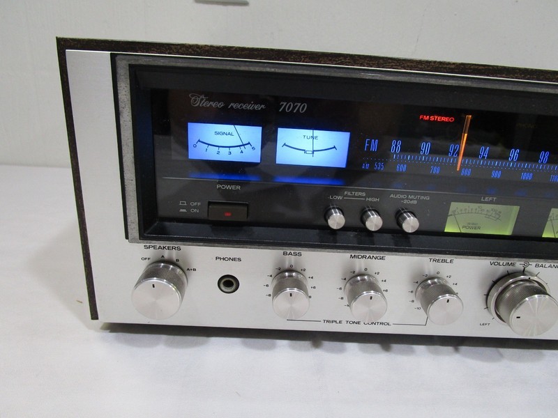 Nice Sansui 7070 Stereo Receiver w/ New LEDs - Serviced - Recapped ------ Cool! gallery
