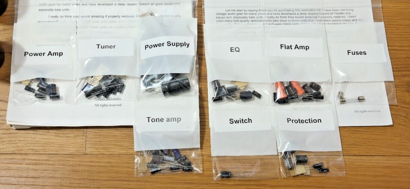 Pioneer SX-850 FULL restoration recap upgrade kit repair filter capacitor