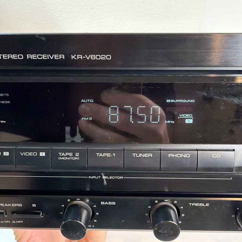 Vintage Kenwood KR-V6020 Audio video Stereo Receiver Tested Working No Remote gallery