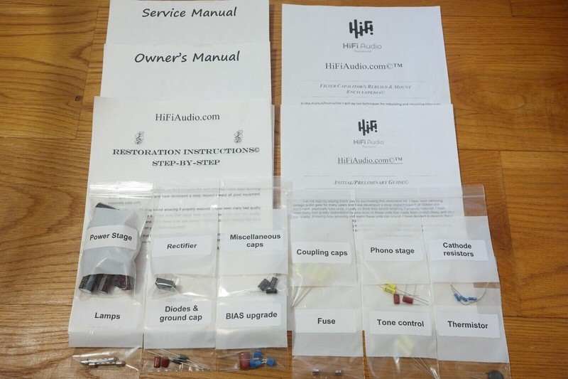 Fisher TA-800 receiver restoration recap repair service rebuild kit capacitor gallery