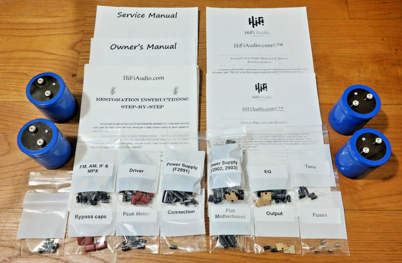 Sansui G22000 rebuild restoration recap service kit fix repair filter capacitor gallery