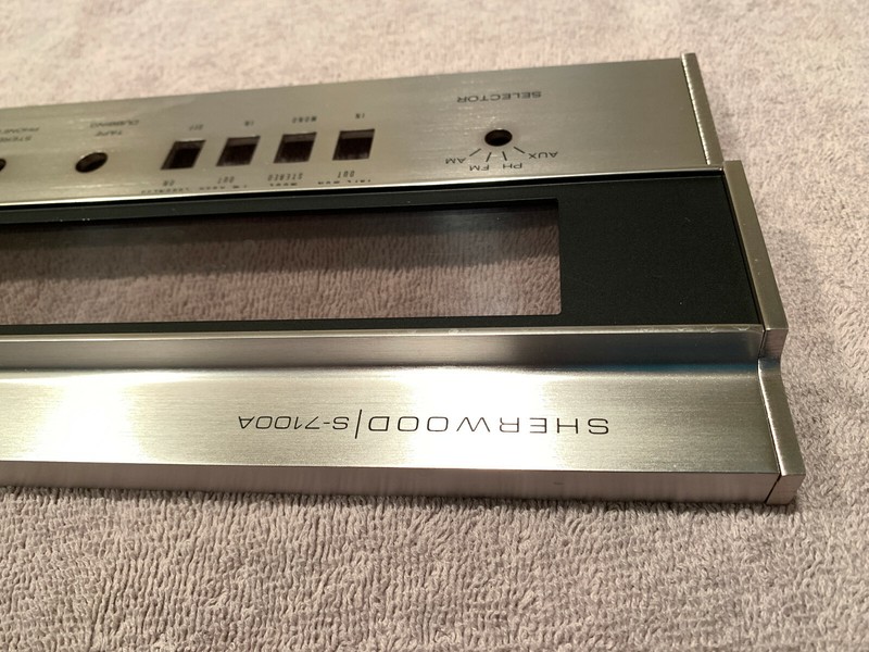 Sherwood S-7100A Vintage Stereo Receiver Parting Out Faceplate gallery